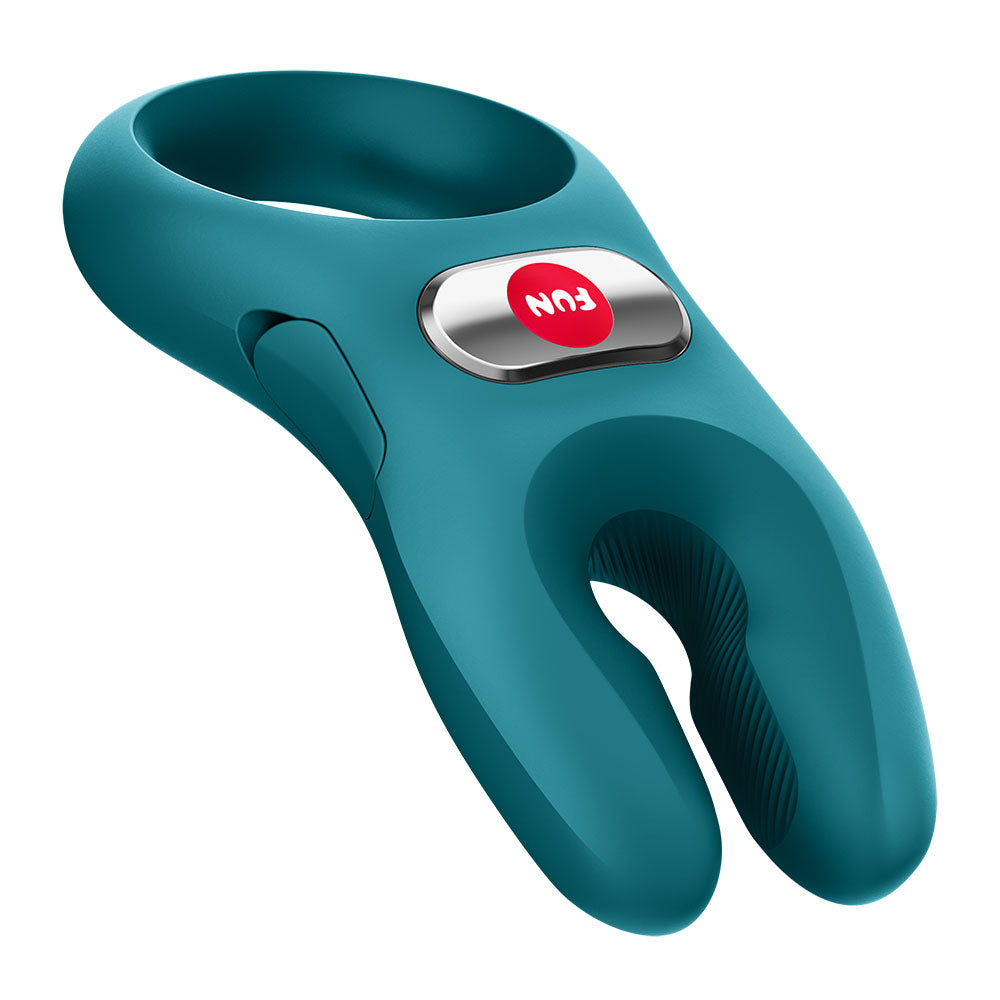 Fun Factory NOS PRO Bottle Green - Bottle Green USB-C Rechargeable Vibrating Cock Ring
