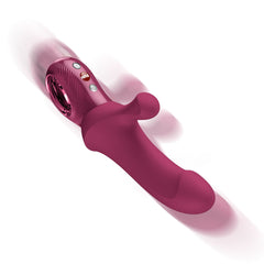 Fun Factory BI STRONIC CURVE Wine Red - Wine Red USB-C Rechargeable Thrusting Vibrator