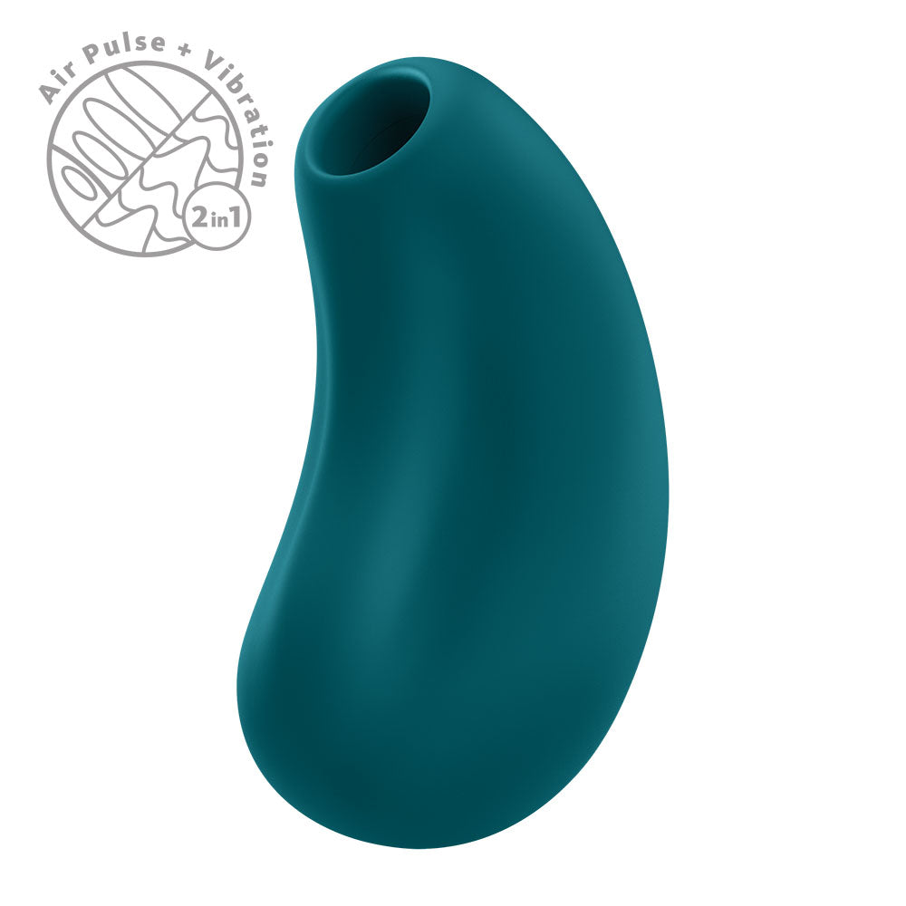 Fun Factory CHERIE Air Pulse Stimulator - Bottle Green USB Rechargeable