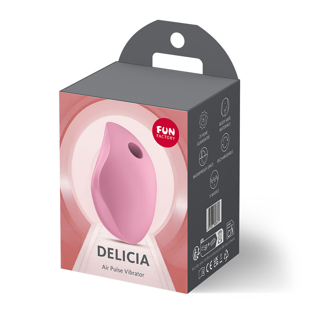Fun Factory DELICIA Air Pulse Stimulator - Rose Pink USB Rechargeable