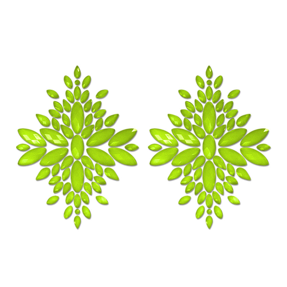 GLOW Fashion Green Nipple Pasties Set