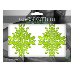 GLOW Fashion Green Nipple Pasties Set