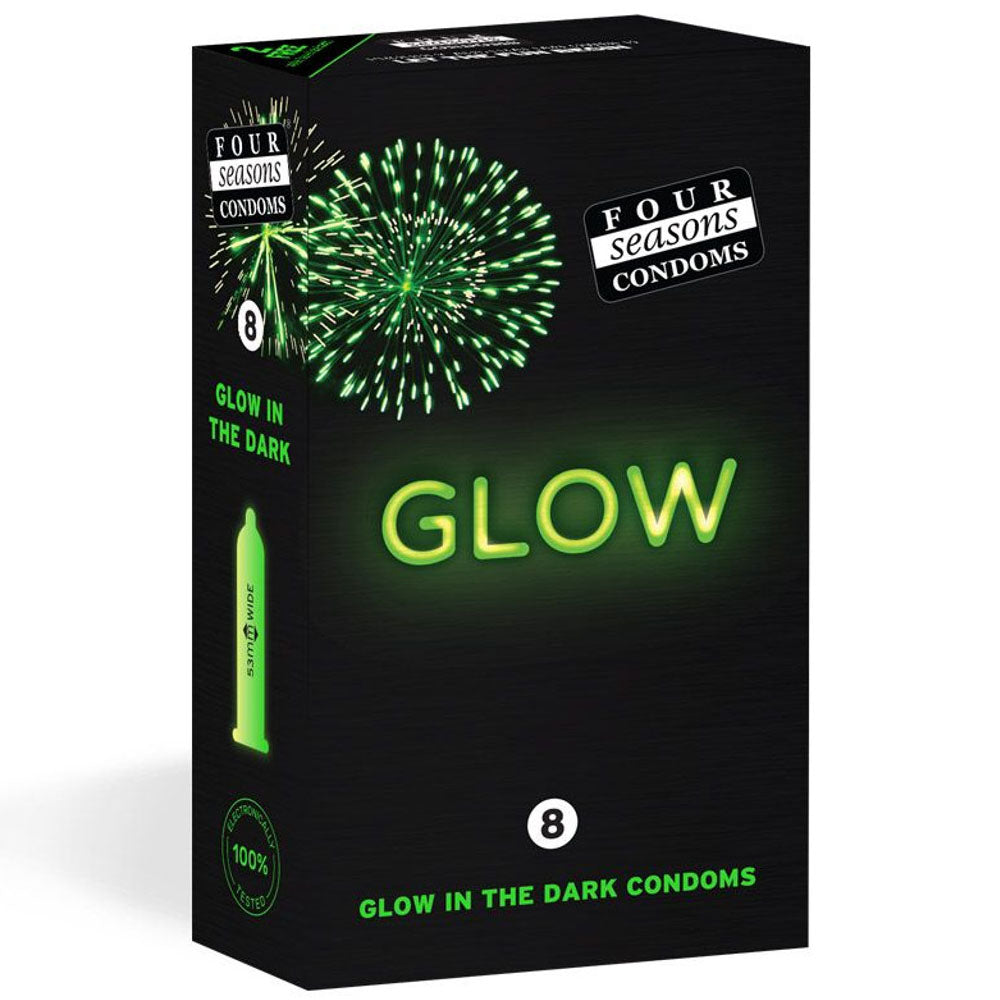 Four Seasons Glow N Dark Condoms 8's