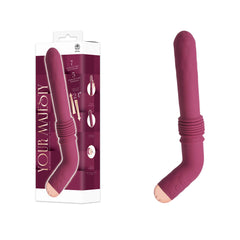 Your Majesty - Maroon USB-C Rechargeable Thrusting Vibrator