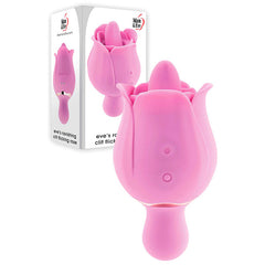 Adam & Eve EVES RAVISHING CLIT FLICKING ROSE STIMULATOR - Pink USB Rechargeable
