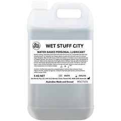 Wet Stuff City - 5kg Bottle - Water Based Lubricant - 5 kg Tube