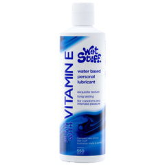 Wet Stuff Plain Water Based Lubricant with Vitamin E - 550 gram Bottle