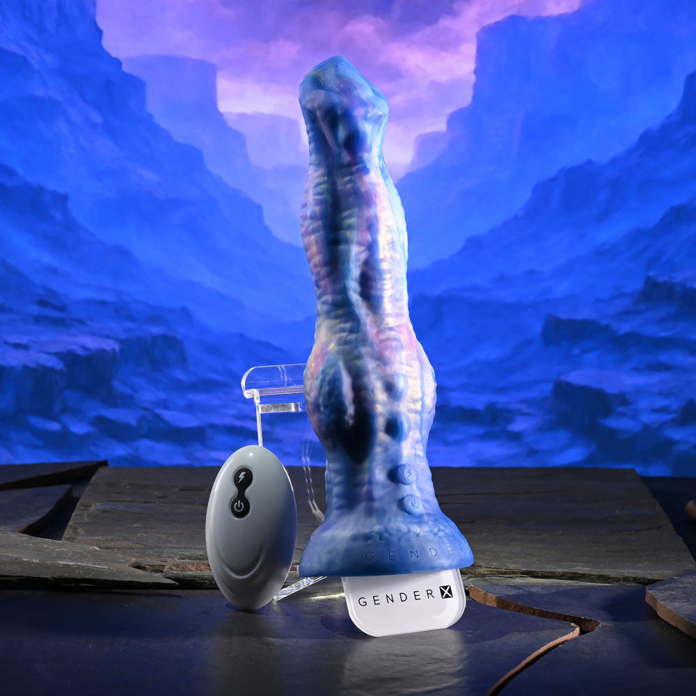 Gender X WILDEST DREAMS - USB Rechargeable Vibrating and Thrusting Fantasy Dildo with Wireless Remote