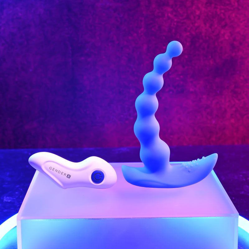 Gender X BEADED PLEASURE VIBRATING BUTT PLUG ANAL BEADS