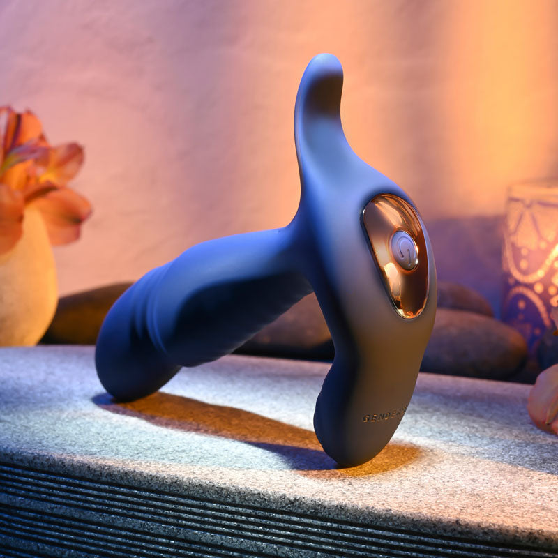 Gender X TRUE BLUE THRUSTING PROSTATE MASSAGER BUTT PLUG