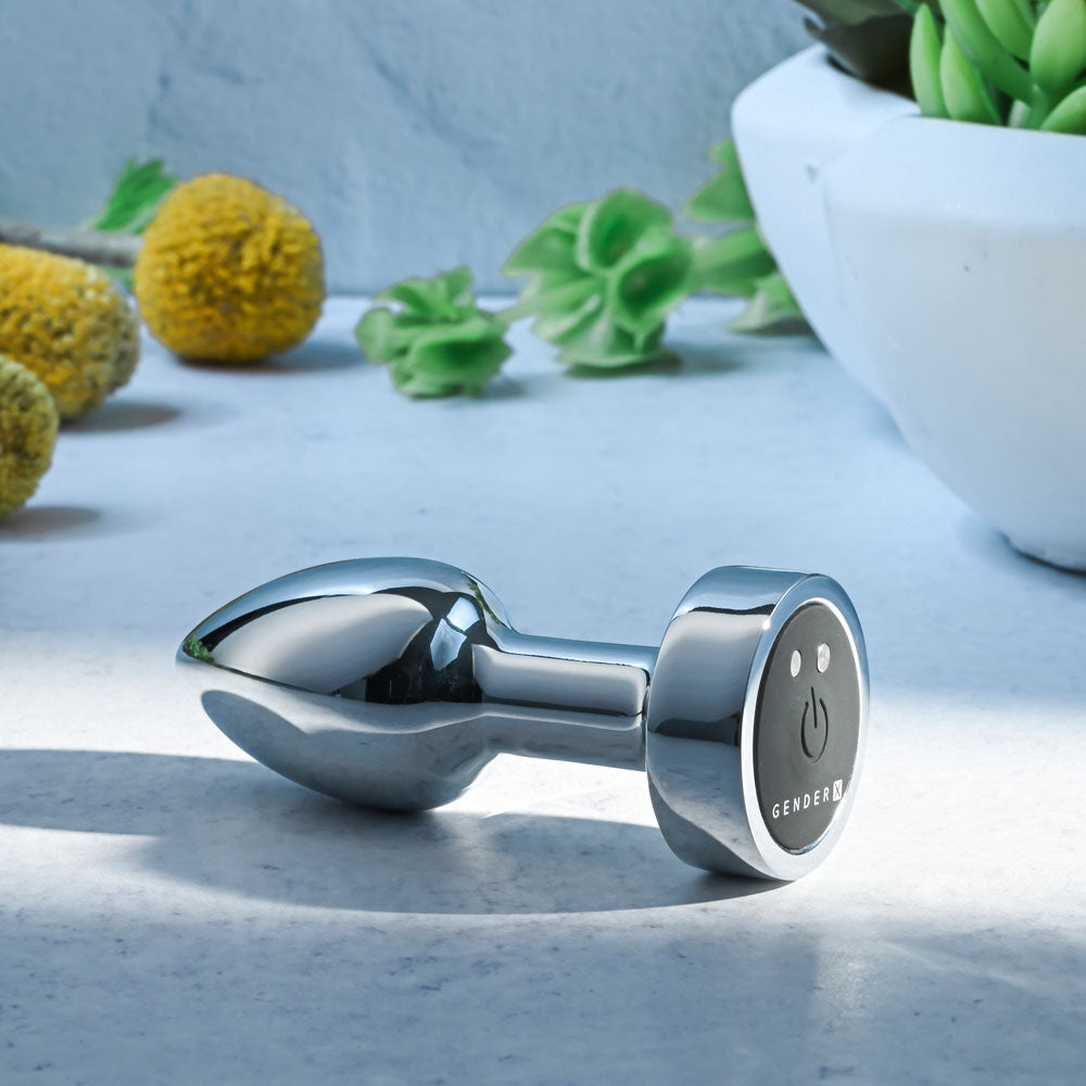 Gender X ROCKIN METAL PLUG MINI Vibrating Butt Plug