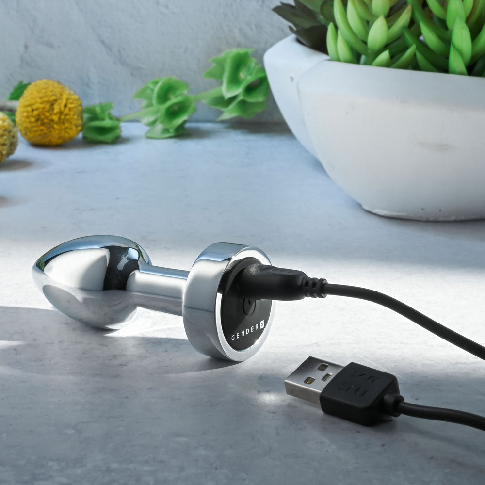 Gender X ROCKIN METAL PLUG MINI Vibrating Butt Plug
