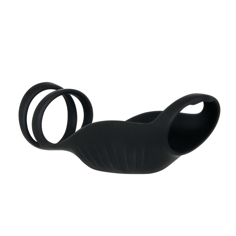 Gender X ROCKETEER Sheath Vibrating Cock Ring Sleeve - Black