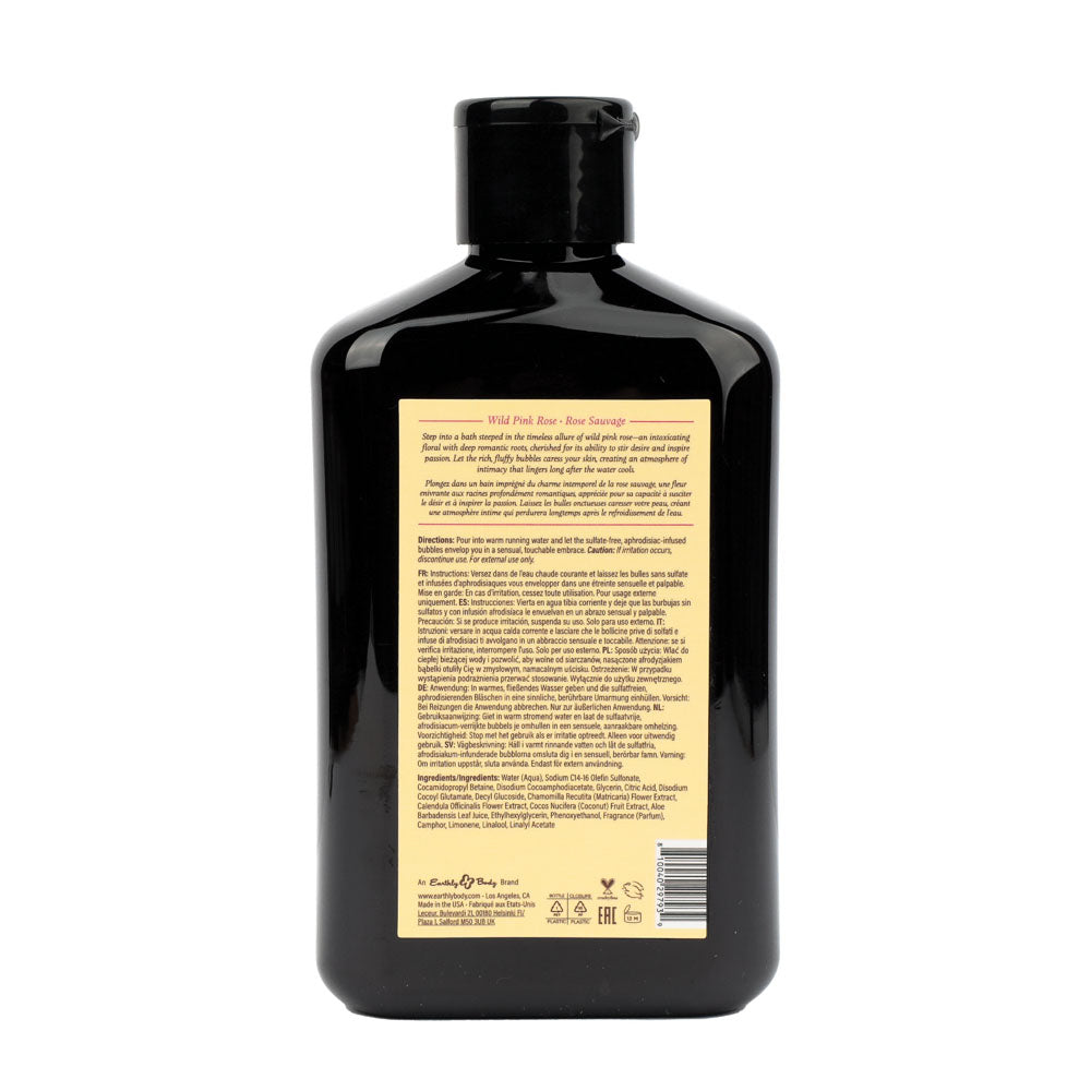 EB Hemp Seed Bubble Bath Wild Pink Rose Scented - 250 ml Bottle