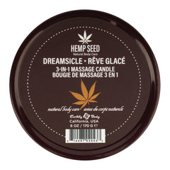 Hemp Seed 3-In-1 Massage Candle Dreamsicle