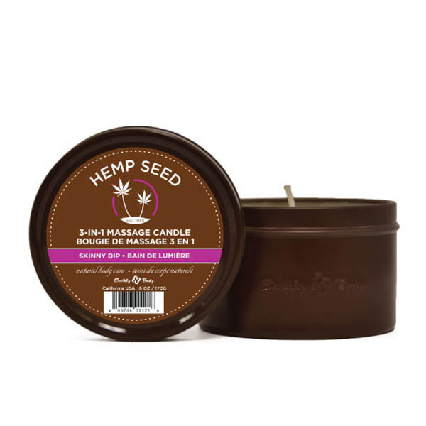 Hemp Seed 3-In-1 Massage Candle Skinny Dip