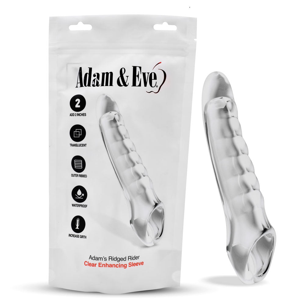 Adam & Eve Ridged Rider Penis Sleeve