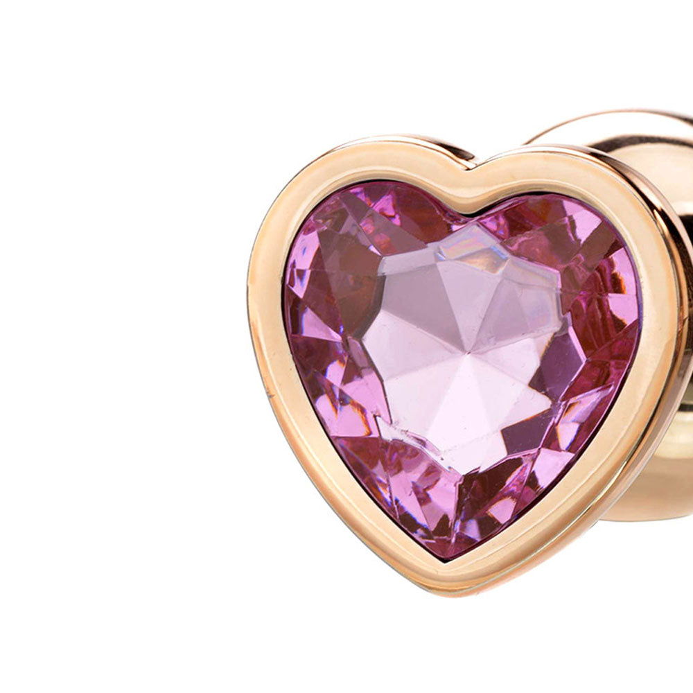 Adam & Eve ROSE GOLD HEART GEM ANAL PLUG SET - 3 Sizes