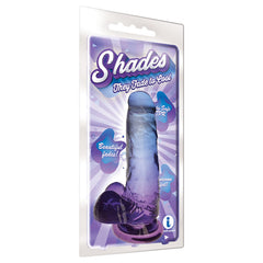 Shades 7'' Jelly TPR Dong - Violet