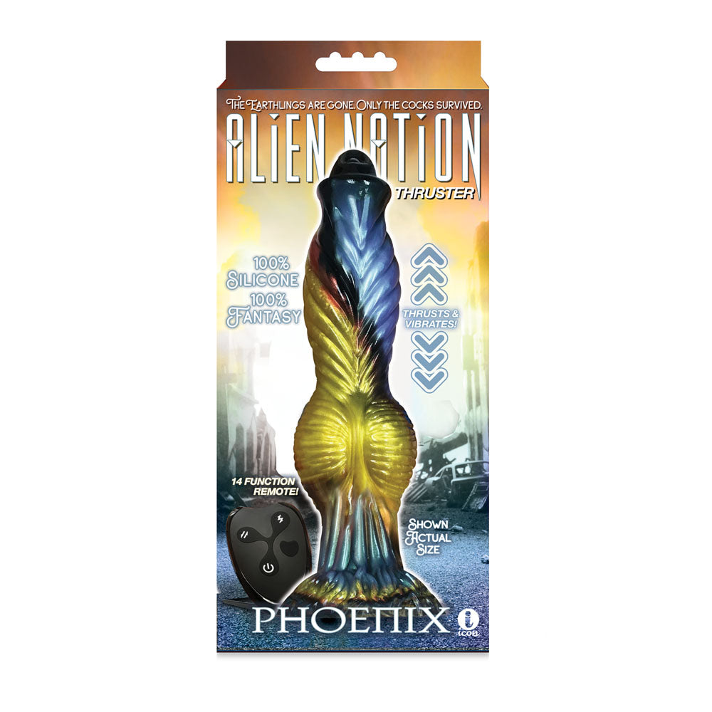 Alien Nation Thrusting Dildo - Phoenix