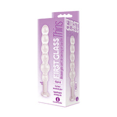 The 9's Glass First Thins Anal Dildo, Elliptical