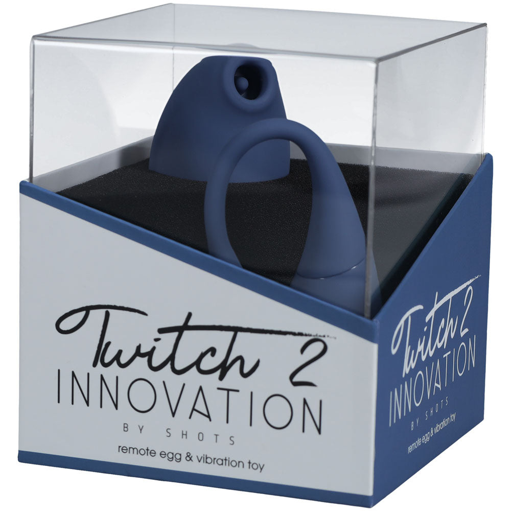 Twitch 2 Clitoral Stimulator and Vibrating Egg- Blue