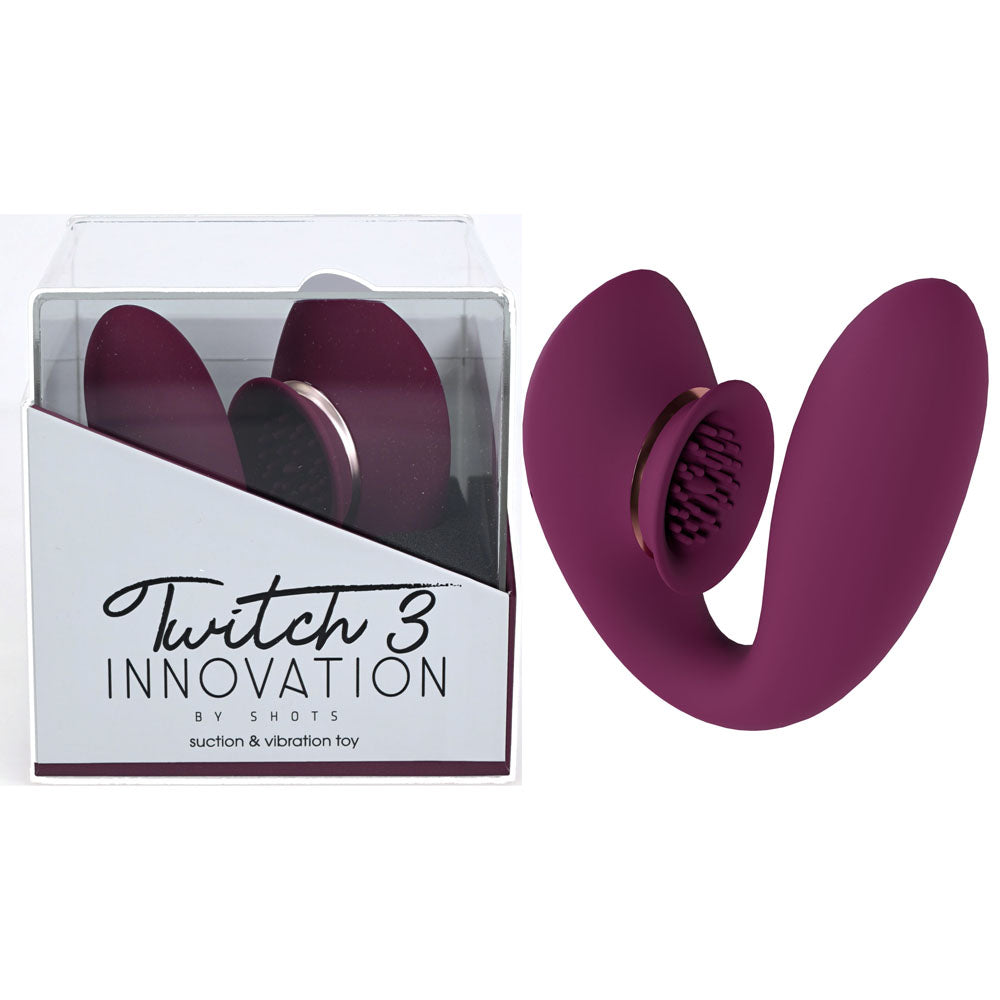 Twitch 3 - Burgundy Clit Stimulator and Vibrator