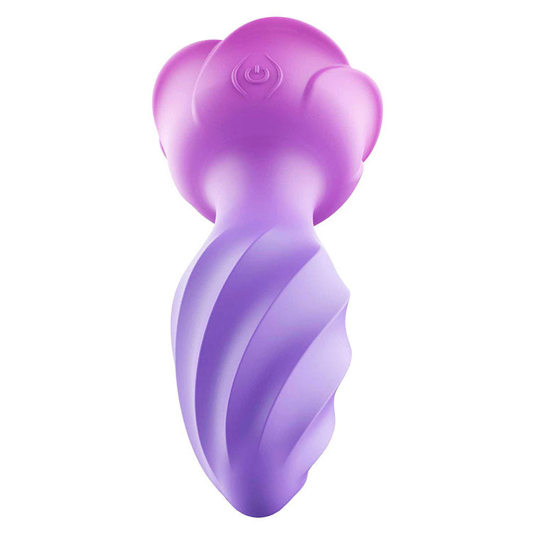 Adam & Eve ROTATING AND VIBRATING ROSE BUTT PLUG - Pink with Gem Base