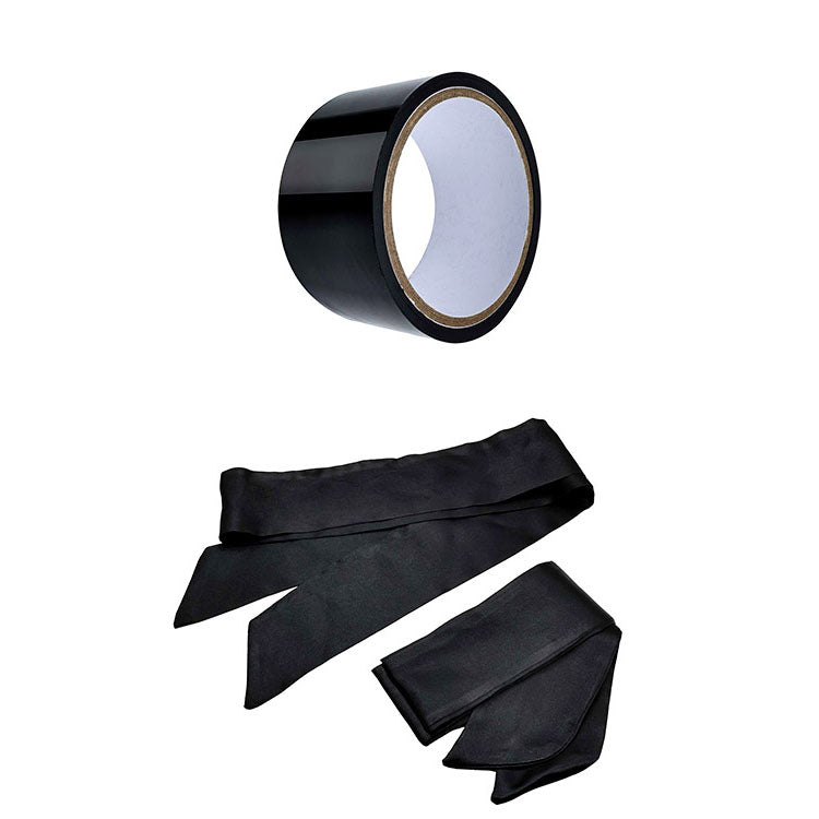 Adam & Eve Black Couples 10 piece Bondage Kit MIDNIGHT MOODS COLLECTION