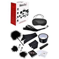 Adam & Eve Black Couples 10 piece Bondage Kit MIDNIGHT MOODS COLLECTION
