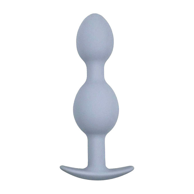 Adam & Eve VIBRA-BALL TRIO - Grey Weighted Anal Training Set of 3 Butt Plugs