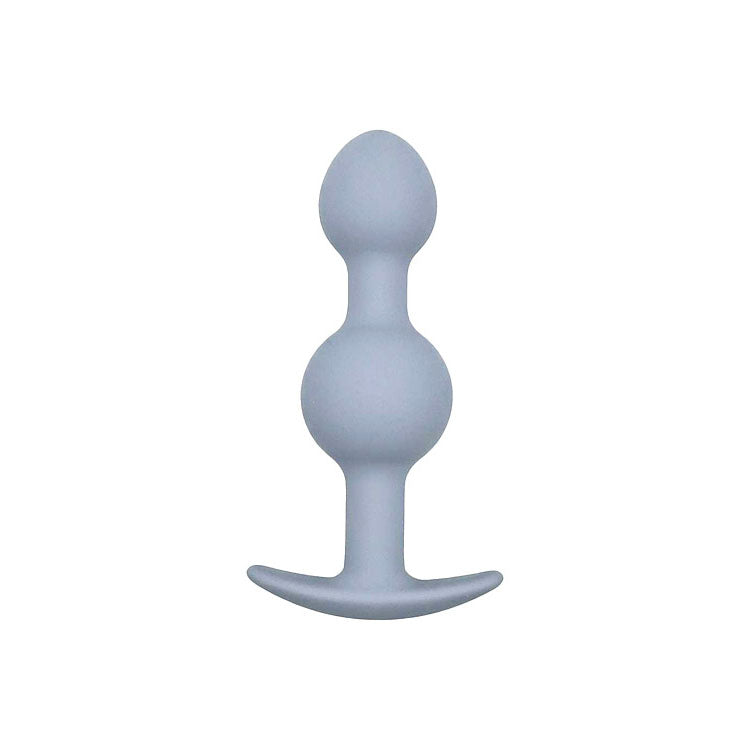 Adam & Eve VIBRA-BALL TRIO - Grey Weighted Anal Training Set of 3 Butt Plugs