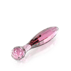 JimmyJane Dillenia Vetro Glass Wand Dildo - Pink