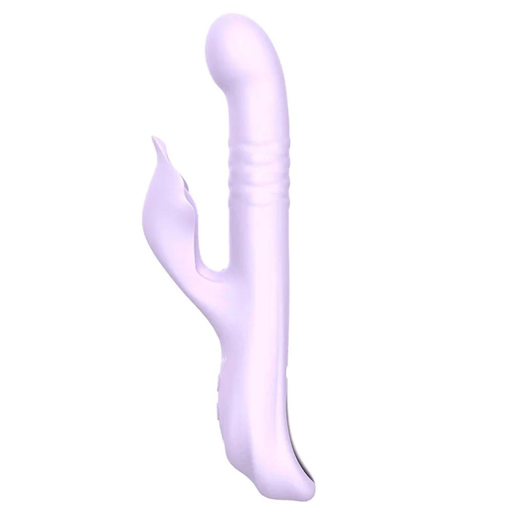 Adam & Eve EVES THROBBER Pulsating Rabbit Vibrator - Lilac 25.4 cm USB Rechargeable
