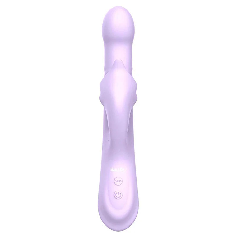 Adam & Eve EVES THROBBER Pulsating Rabbit Vibrator - Lilac 25.4 cm USB Rechargeable