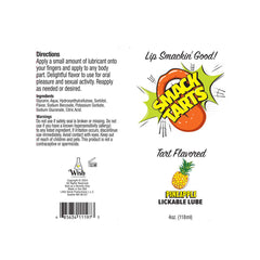 Smack Tarts - Sour Pineapple Flavoured Lubricant - 120 ml Tube