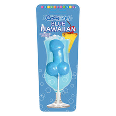 Cocktail Suckers - Blue Hawaiian Cock Lollipop Straw