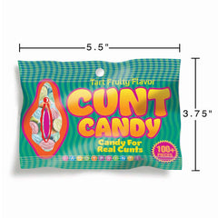 Cunt Candy - Novelty Flavoured Vagina Shaped Lollies - 85 gram Bag