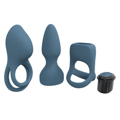 LOVELINE Pleasure Bullet Vibrator Kit - Blue