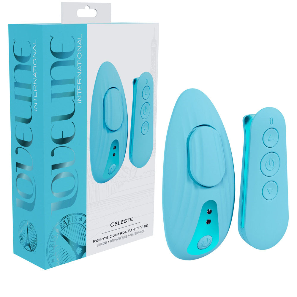 LOVELINE Celeste - Panty Vibrator with Wireless Remote - Blue USB Rechargeable