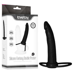 Anal Indulgence Collection Silicone Fantasy Double Prober Cock Ring