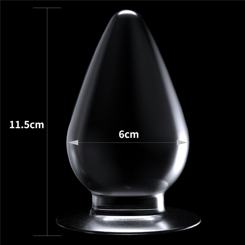 Flawless Clear Anal Butt Plug Plug 4.5''