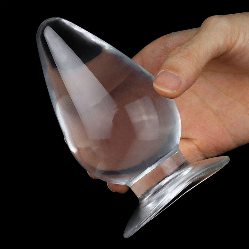 Flawless Clear Anal Butt Plug Plug 4.5''