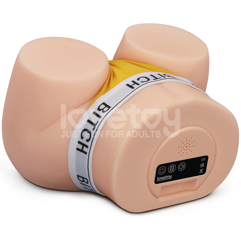 Streetgirls Sensation Pulse - Flesh USB Rechargeable Vibrating Sucking & Moaning Doggy Style Masturbator