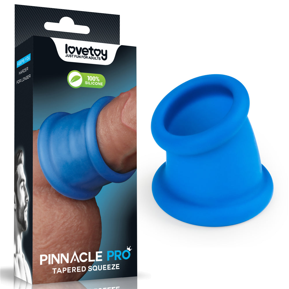Pinnacle Pro Tapered Squeeze - Blue Ball Stretcher cock ring