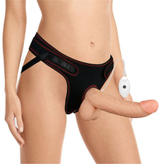 Ingen Vibrating Strap-On Set - Flesh 21.6 cm (8.5'')