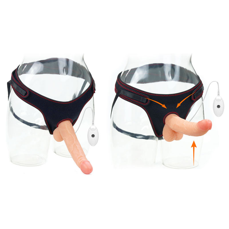 Ingen Vibrating Strap-On Set - Flesh 21.6 cm (8.5'')