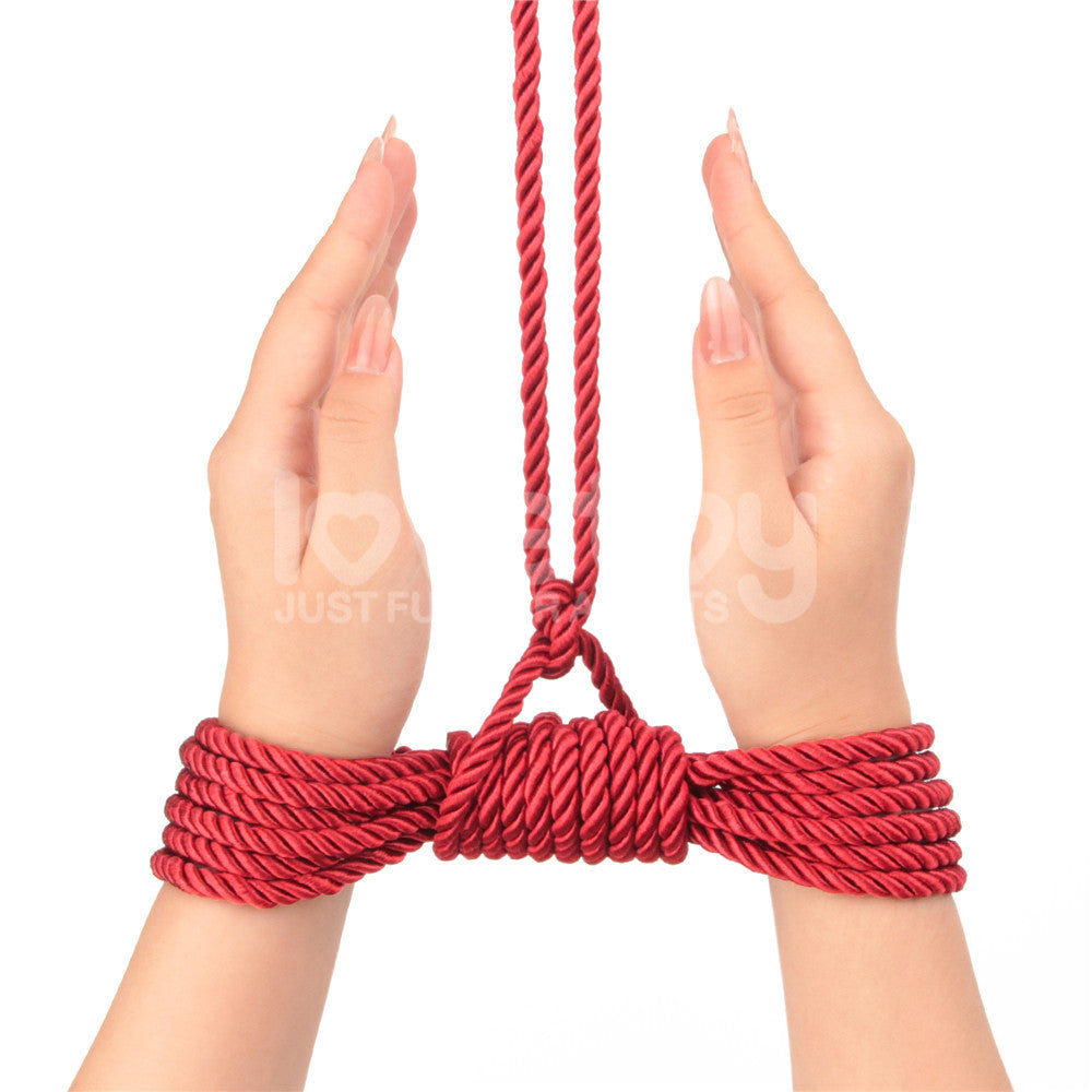Rebellion Reign Silky Red Bondage Rope - 10 metre length