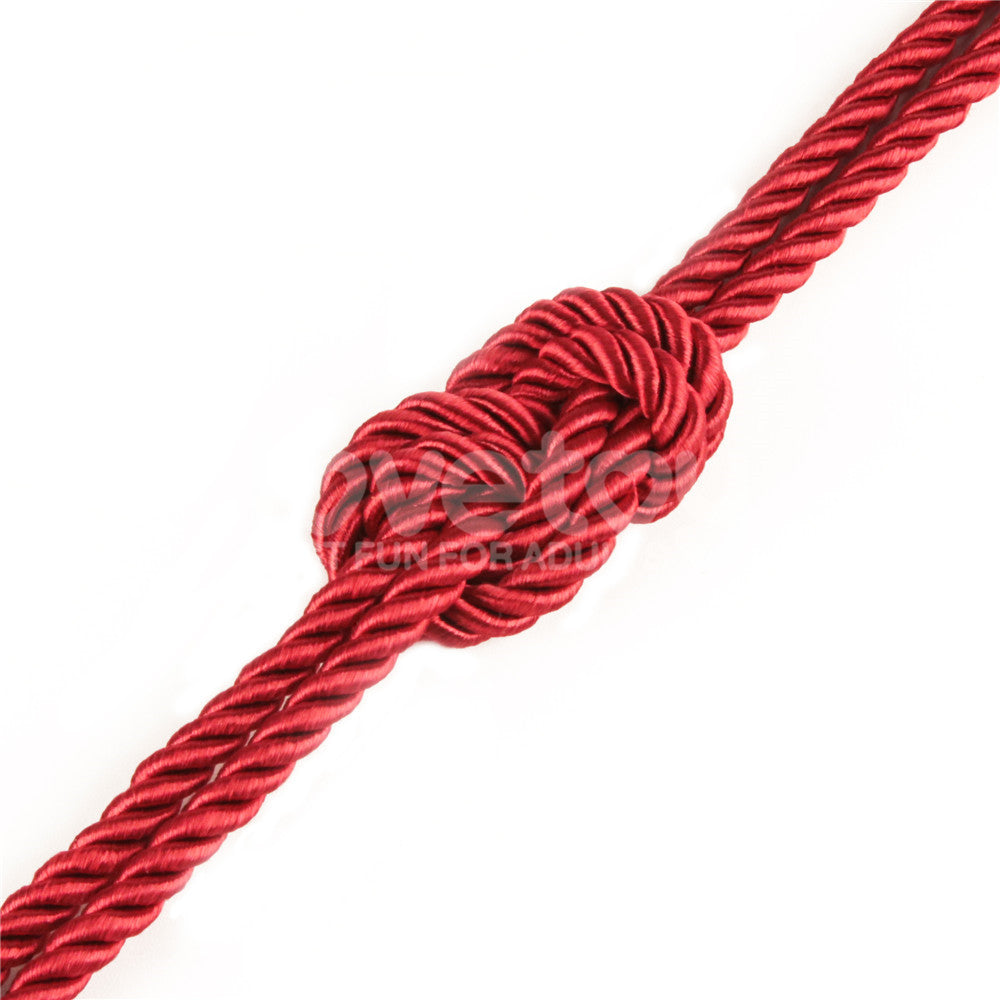 Rebellion Reign Silky Red Bondage Rope - 10 metre length