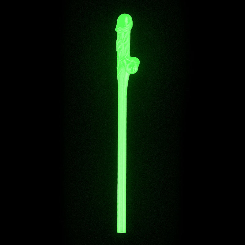 Jokes & Parties Glow In The Dark Willy Straws
